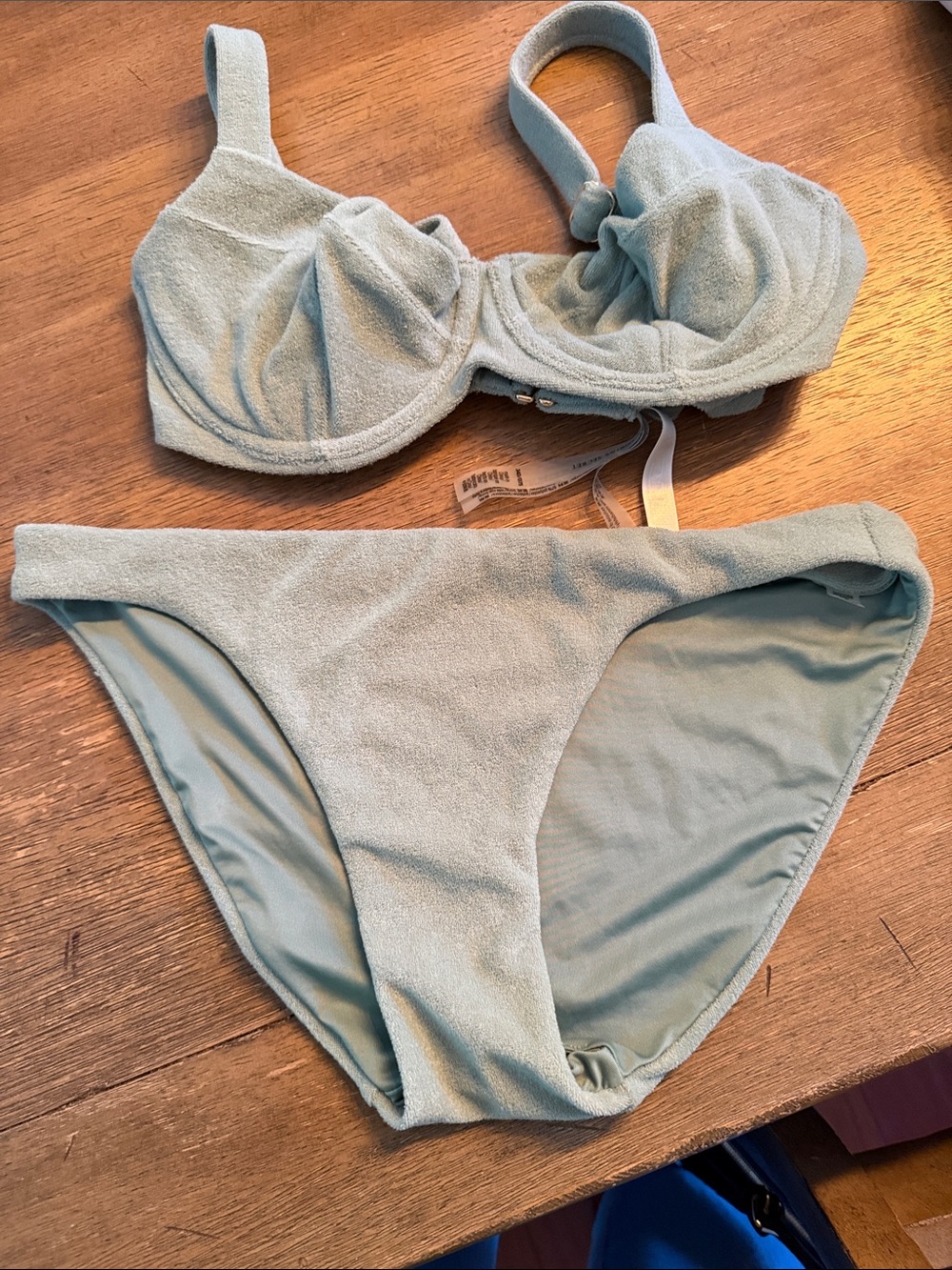 Victoria's Secret Light green Terry Bikini Set